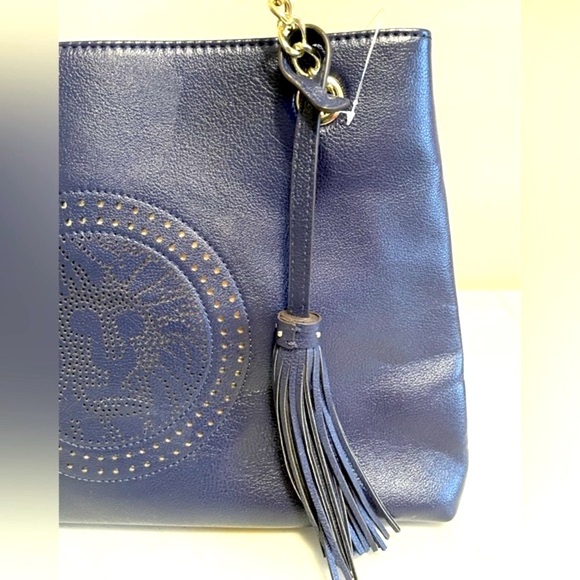 (NWT) Anne Klein Shoulder Handbag with Tassel | Leo Lion Logo - Picture 4 of 13